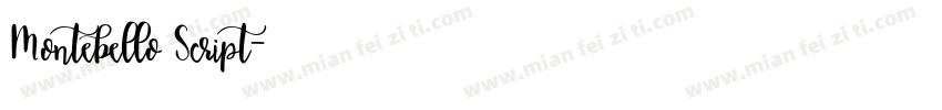 Montebello Script字体转换